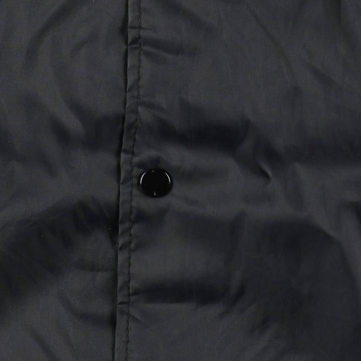 80s-90'S Hilton Coach Jacket, Made in USA, Men's XL equivalent, Vintage Nylon black type Vintage Second Hand