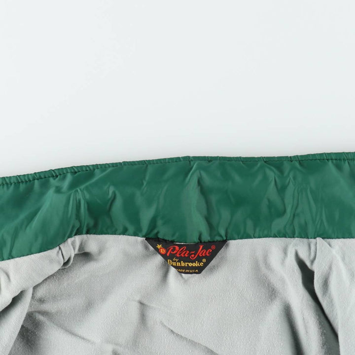 1970'S Dunbrooke Pla-Jac Coach Jacket, Made in USA, Men's Size L (approx.), Vintage Nylon green type Vintage Second Hand
