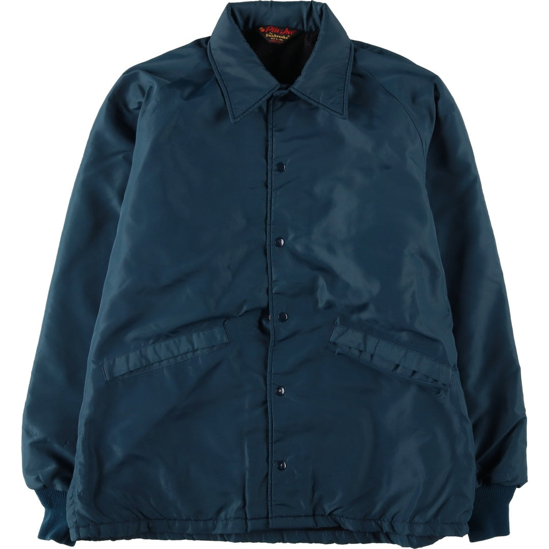70s-80'S Dunbrooke Pla-Jac Coach Jacket, Made in USA, Men's Size L (approx.), Vintage unclear navy blue type Vintage Second Hand