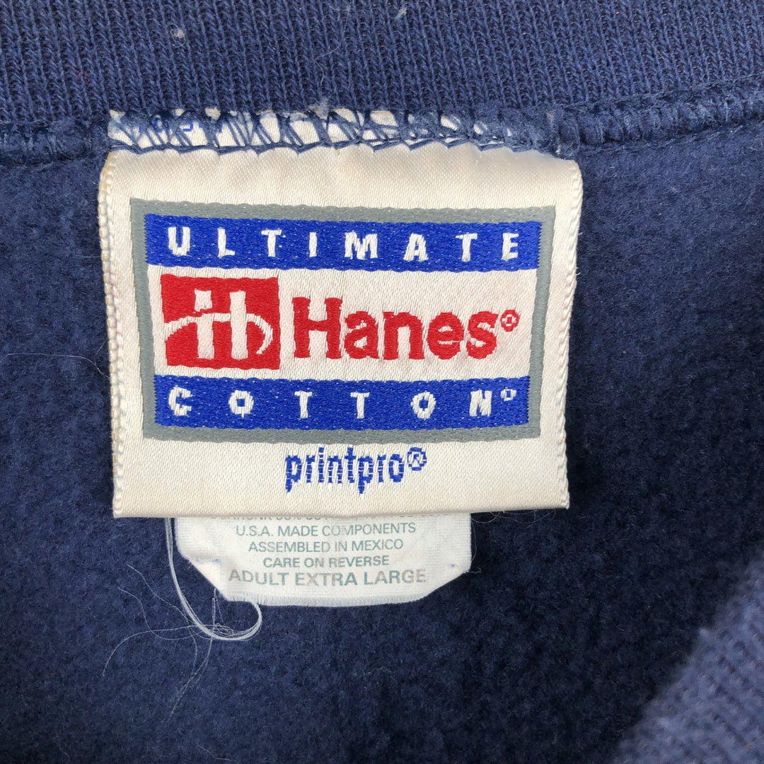 90s-00'S Hanes ULTIMATE COTTON McDonald's Advertising Sweatshirt, Men's XL (approx.) cotton navy blue type Vintage Second Hand