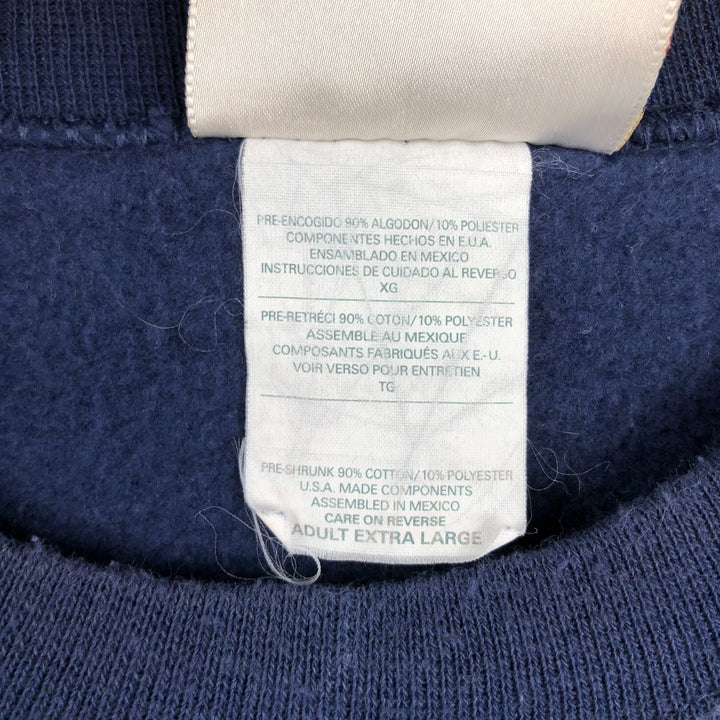 90s-00'S Hanes ULTIMATE COTTON McDonald's Advertising Sweatshirt, Men's XL (approx.) cotton navy blue type Vintage Second Hand