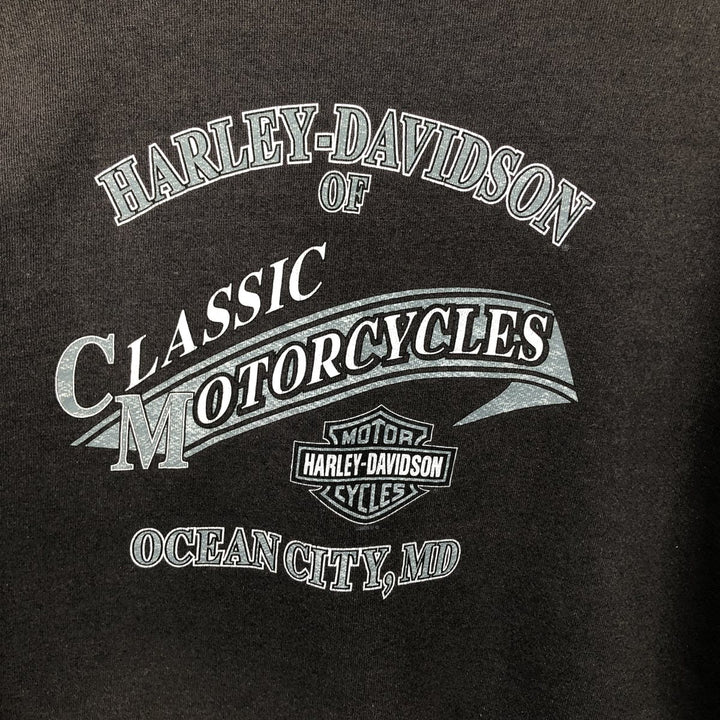 2000'S Harley-Davidson Eagle Pattern Advertising Sweatshirt (Men's XXL equivalent) unclear Charcoal Vintage Second Hand