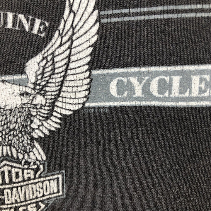 2000'S Harley-Davidson Eagle Pattern Advertising Sweatshirt (Men's XXL equivalent) unclear Charcoal Vintage Second Hand