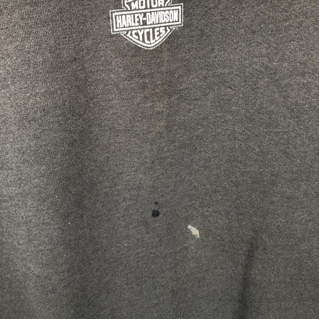 2000'S Harley-Davidson Eagle Pattern Advertising Sweatshirt (Men's XXL equivalent) unclear Charcoal Vintage Second Hand