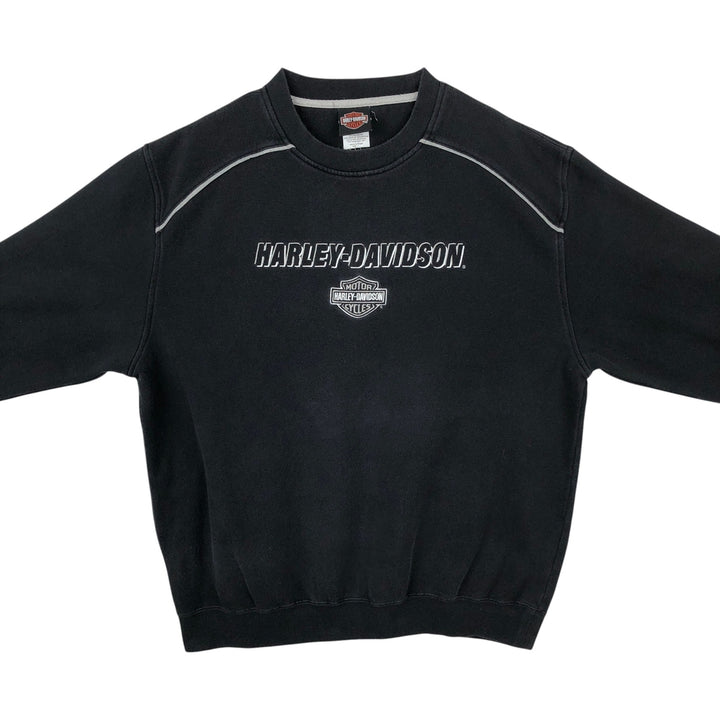 Harley-Davidson Advertising Sweatshirt, Men's L size cotton Charcoal Vintage Second Hand