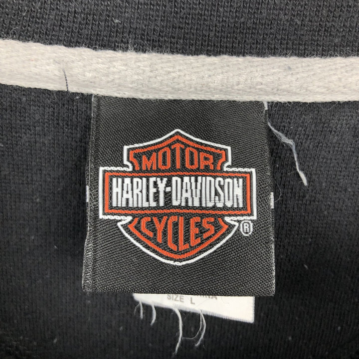Harley-Davidson Advertising Sweatshirt, Men's L size cotton Charcoal Vintage Second Hand