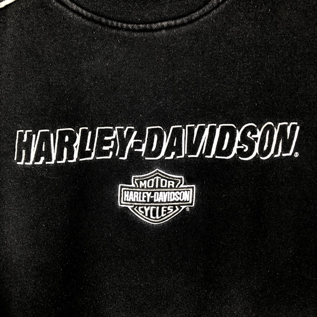Harley-Davidson Advertising Sweatshirt, Men's L size cotton Charcoal Vintage Second Hand