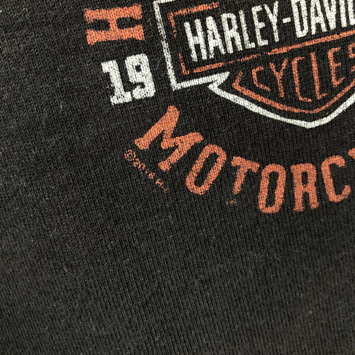Harley-Davidson Advertising Sweatshirt, Men's Size Medium cotton black type Vintage Second Hand