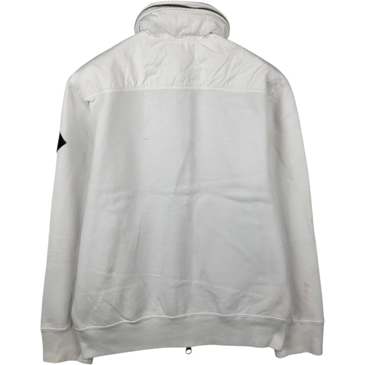 Ralph Lauren POLO by Ralph Lauren full zip sweatshirt, men's size M cotton white type Vintage Second Hand