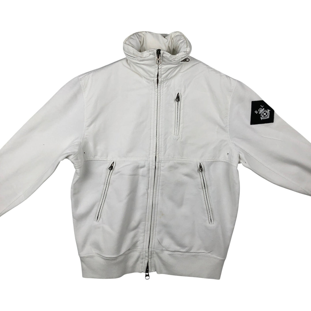Ralph Lauren POLO by Ralph Lauren full zip sweatshirt, men's size M cotton white type Vintage Second Hand