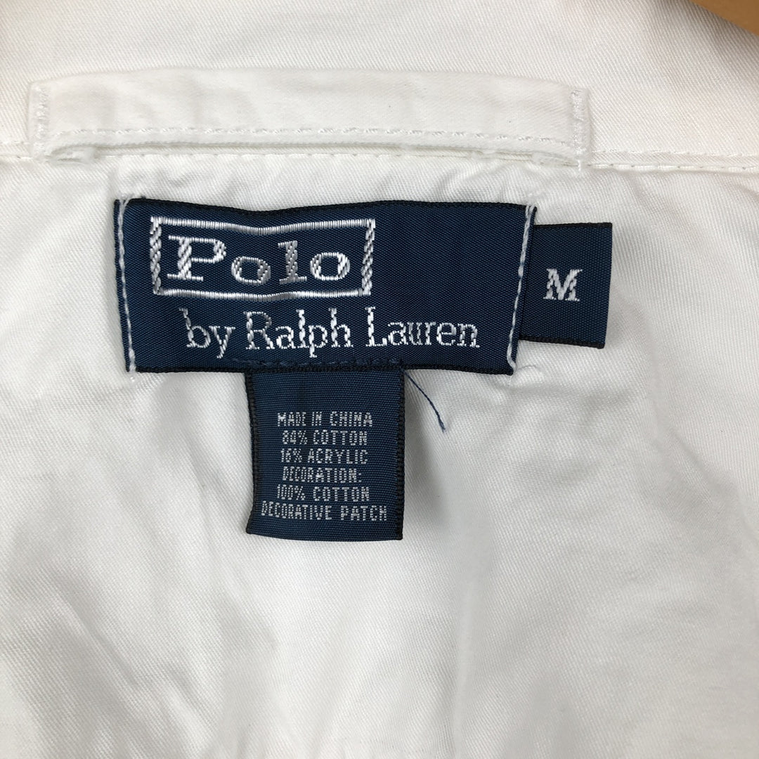 Ralph Lauren POLO by Ralph Lauren full zip sweatshirt, men's size M cotton white type Vintage Second Hand