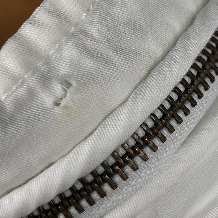 Ralph Lauren POLO by Ralph Lauren full zip sweatshirt, men's size M cotton white type Vintage Second Hand