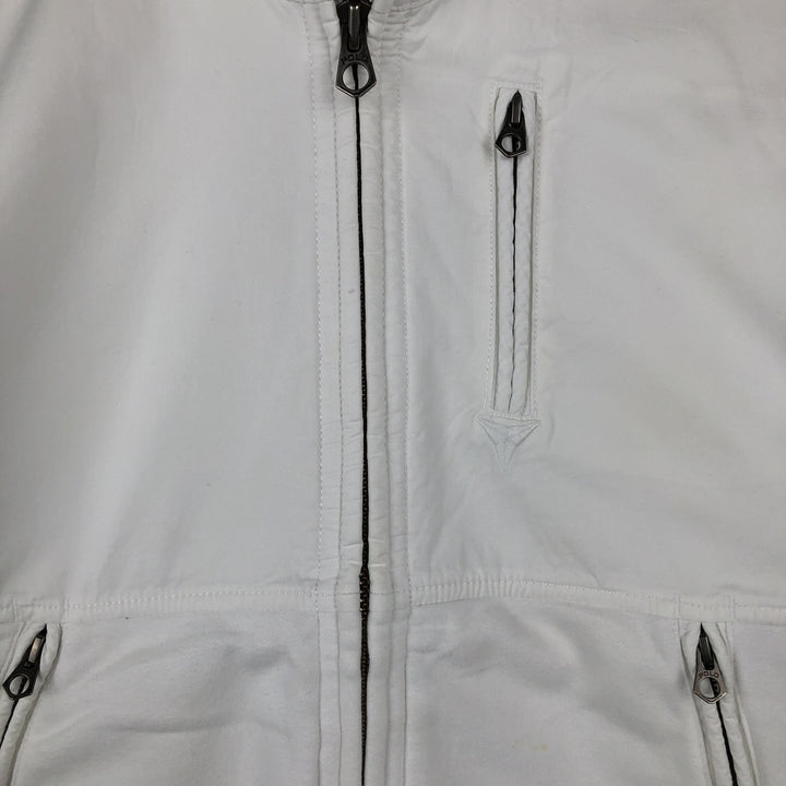 Ralph Lauren POLO by Ralph Lauren full zip sweatshirt, men's size M cotton white type Vintage Second Hand