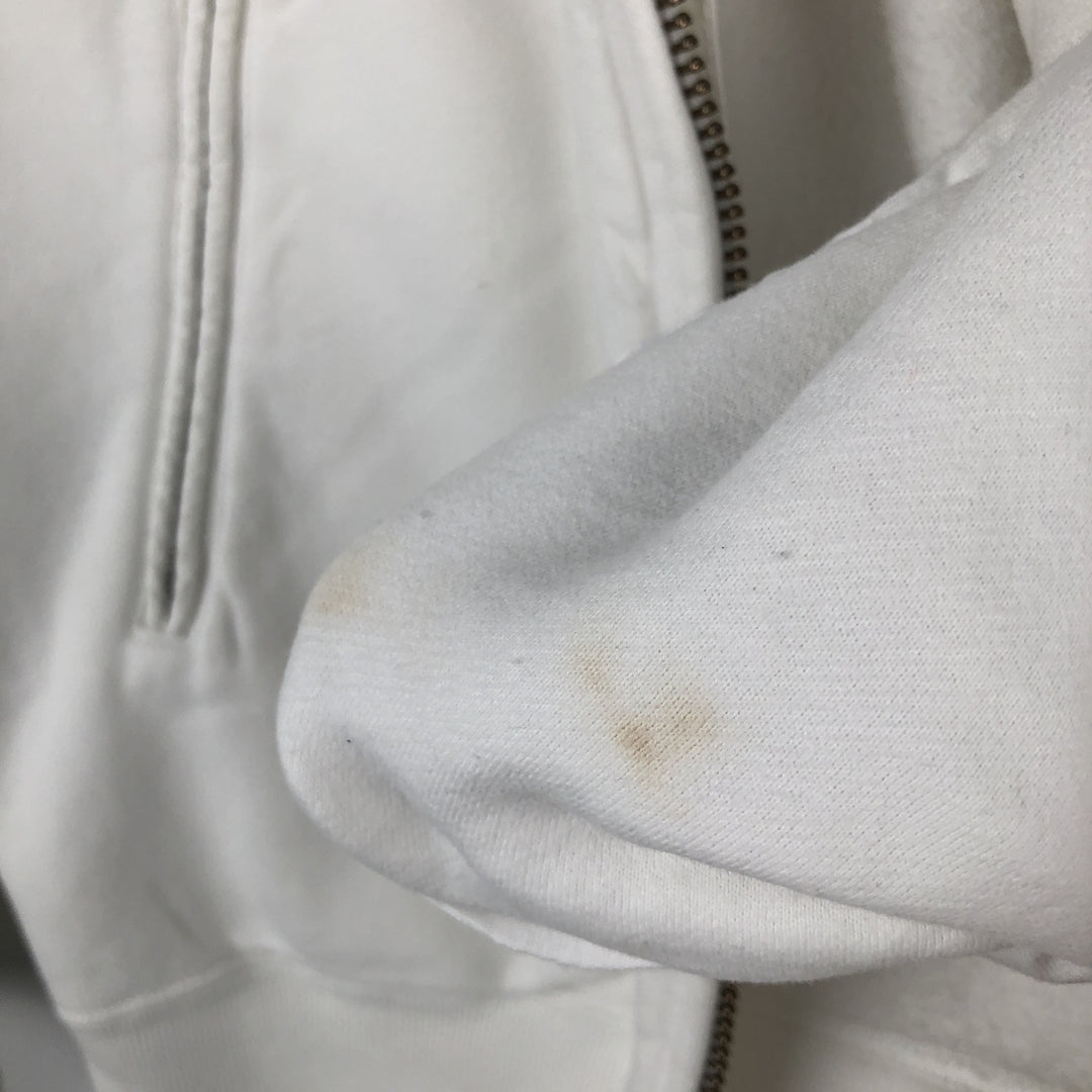 Ralph Lauren POLO by Ralph Lauren full zip sweatshirt, men's size M cotton white type Vintage Second Hand