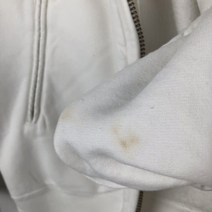 Ralph Lauren POLO by Ralph Lauren full zip sweatshirt, men's size M cotton white type Vintage Second Hand