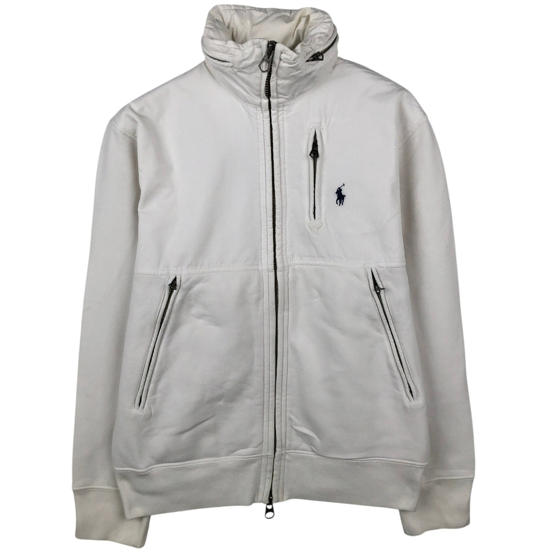 Ralph Lauren POLO by Ralph Lauren full zip sweatshirt, men's size S cotton white type Vintage Second Hand