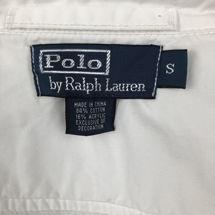 Ralph Lauren POLO by Ralph Lauren full zip sweatshirt, men's size S cotton white type Vintage Second Hand