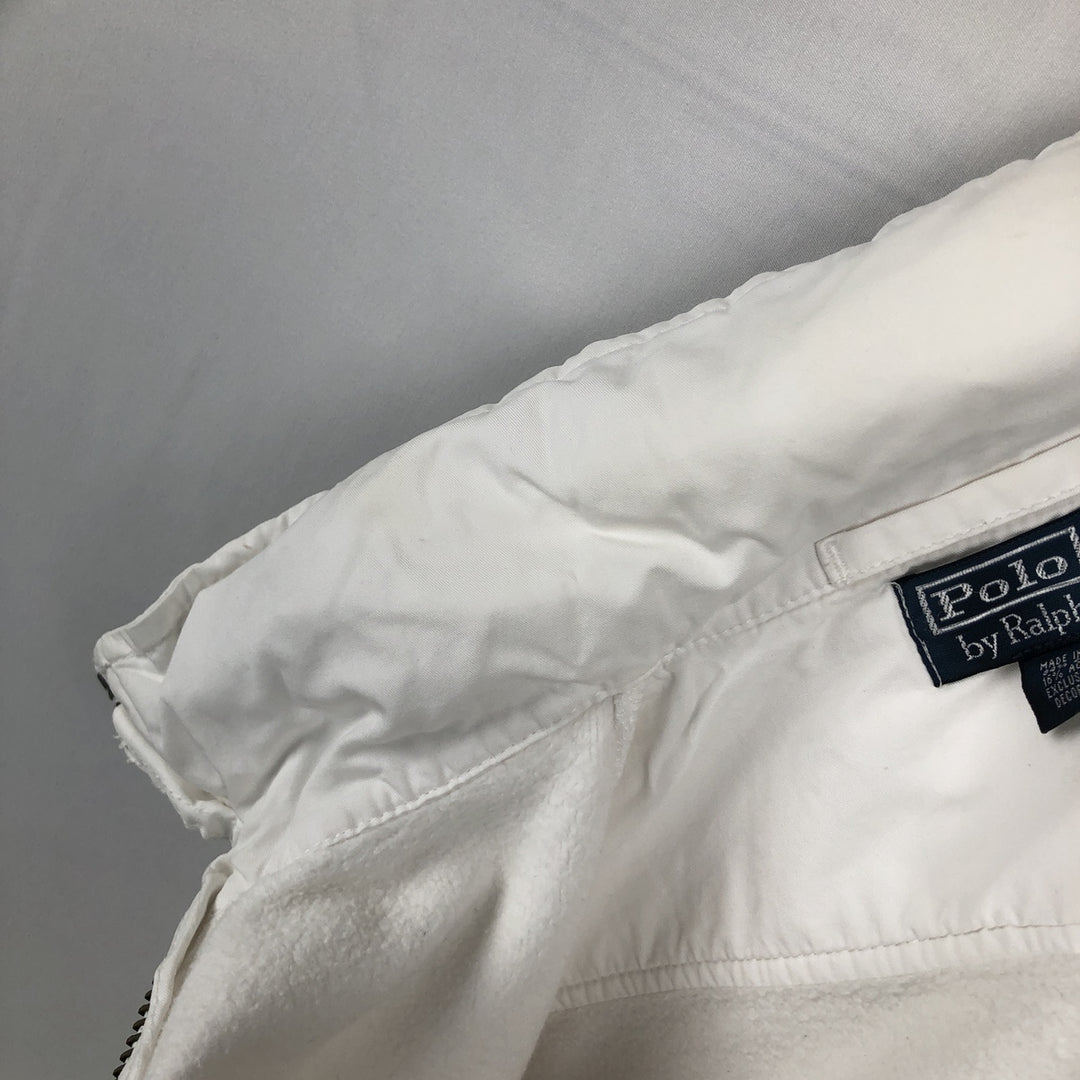 Ralph Lauren POLO by Ralph Lauren full zip sweatshirt, men's size S cotton white type Vintage Second Hand