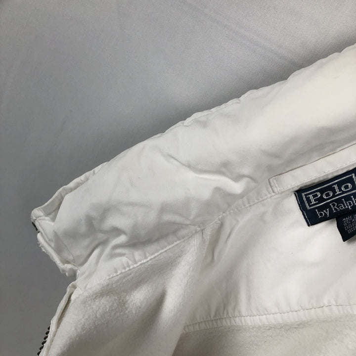 Ralph Lauren POLO by Ralph Lauren full zip sweatshirt, men's size S cotton white type Vintage Second Hand