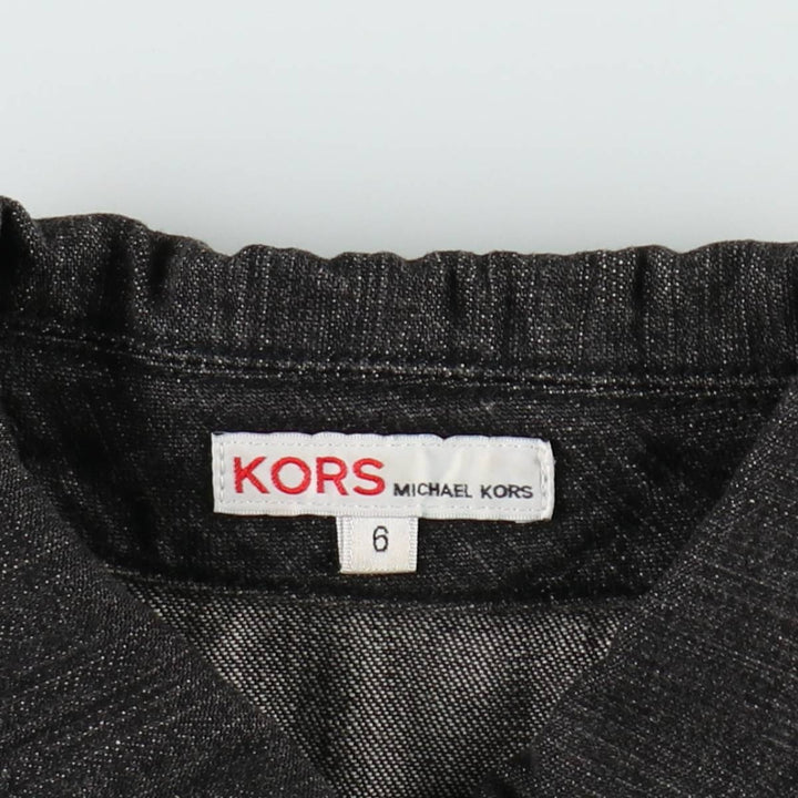 Michael Kors denim jacket, women's size S (approx.) cotton black type Vintage Second Hand