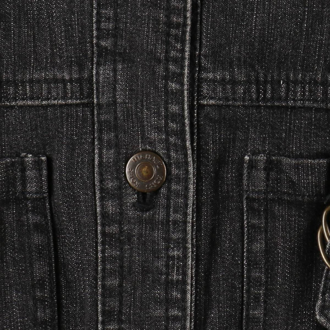 Michael Kors denim jacket, women's size S (approx.) cotton black type Vintage Second Hand