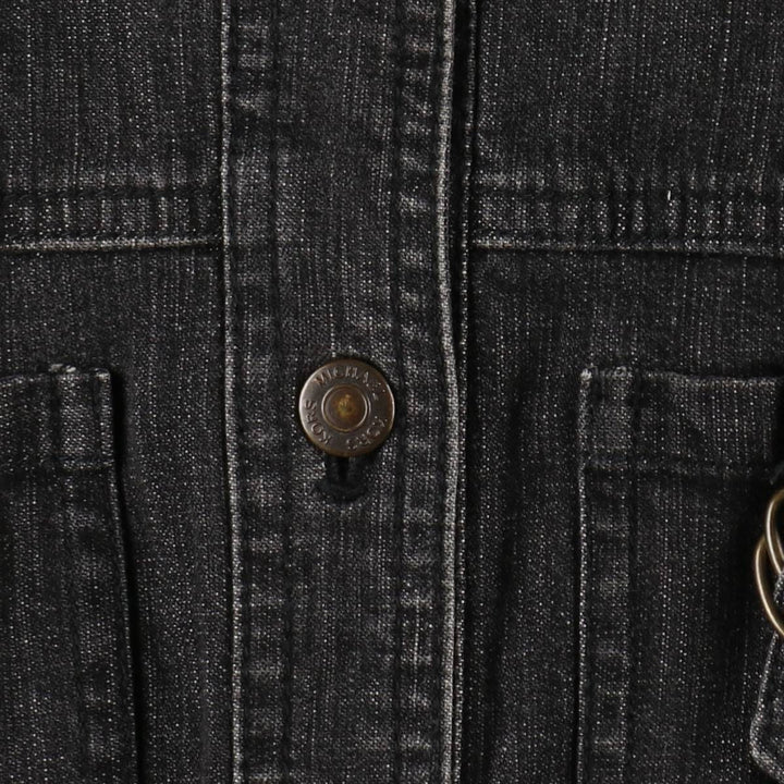 Michael Kors denim jacket, women's size S (approx.) cotton black type Vintage Second Hand