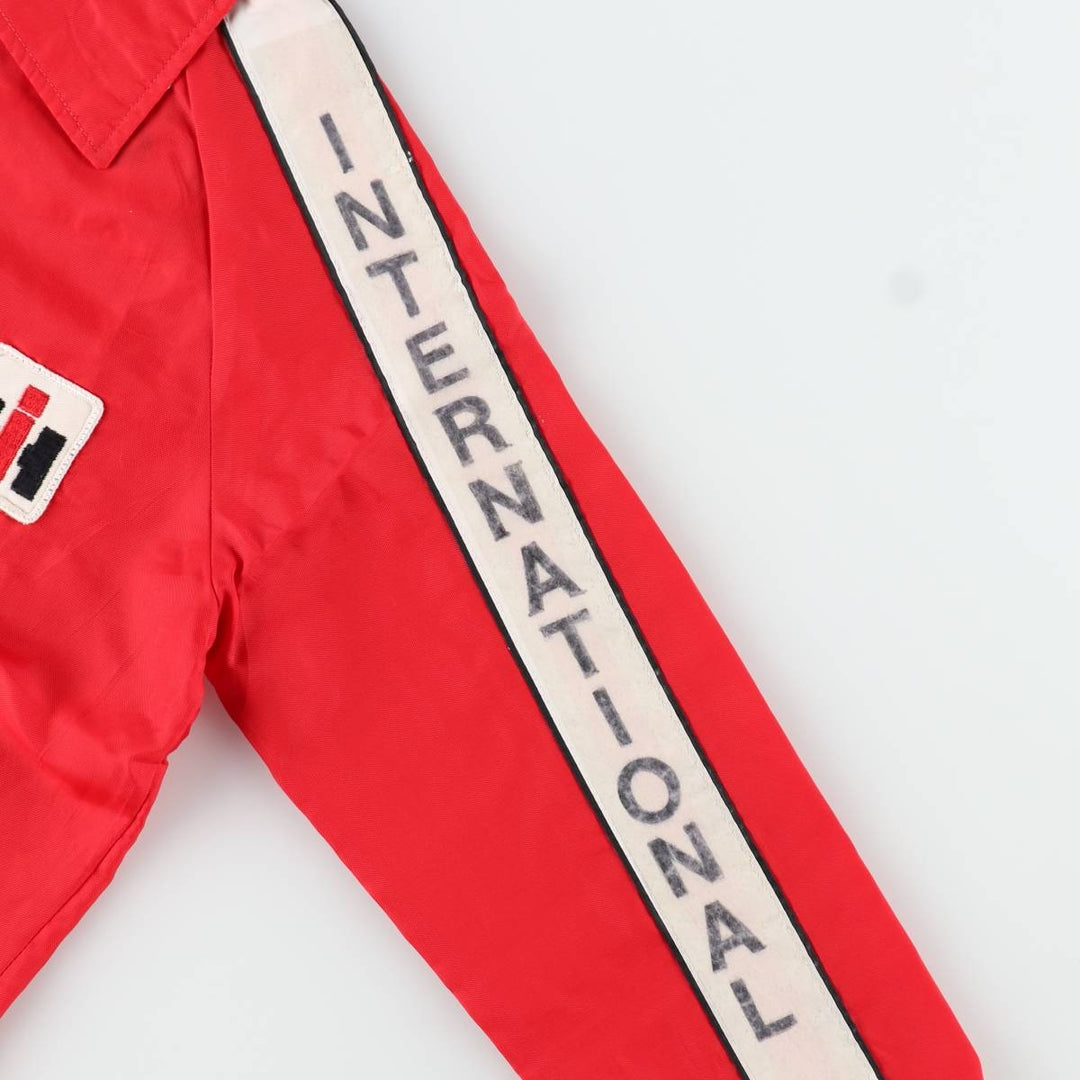 Vintage 70s-80'S International Harvester advertising nylon jacket, women's size S equivalent. unclear red type Vintage Second Hand