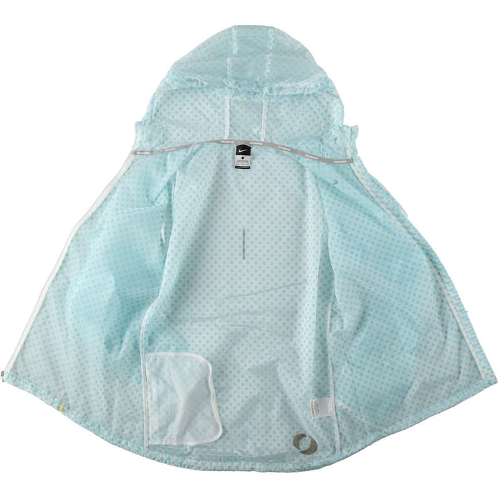 Nike Running Dot Pattern Nylon Parka, Women's Size L (approx.) Nylon white type Vintage Second Hand