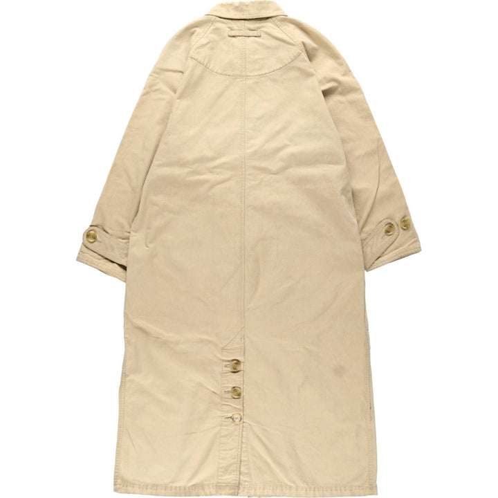 80s-90'S Eddie Bauer Black Tag Single-Breasted Coat/Balmacaan Coat, Women's Size M (Equivalent), Vintage cotton Beige type Vintage Second Hand