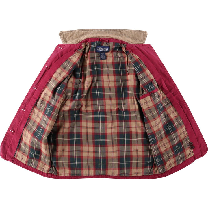 80s-90'S Lands' End Hunting Jacket, Women's Size M (approx.), Vintage cotton Red type red-purple Vintage Second Hand