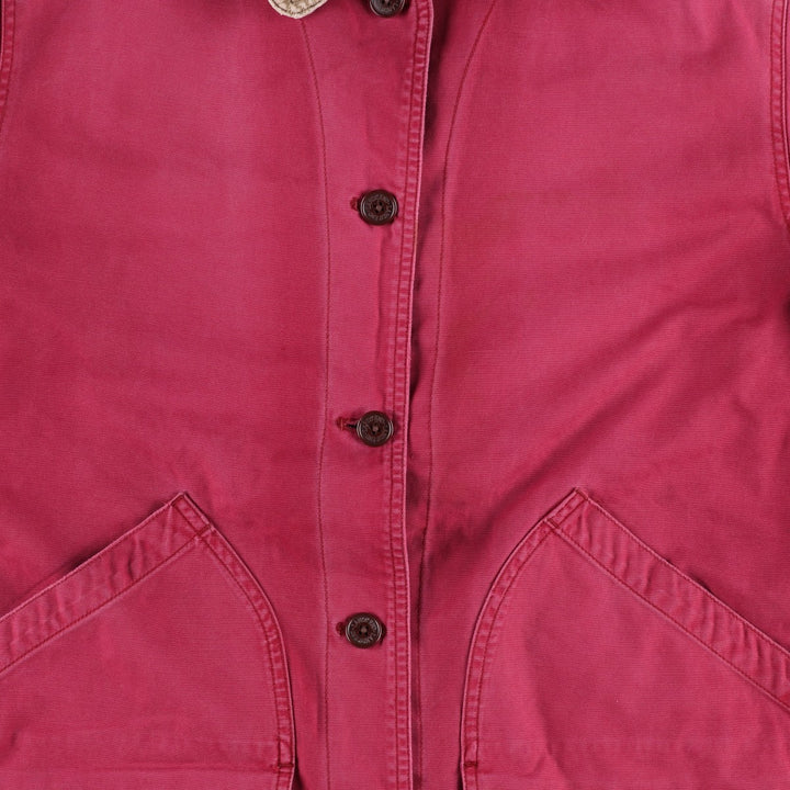 80s-90'S Lands' End Hunting Jacket, Women's Size M (approx.), Vintage cotton Red type red-purple Vintage Second Hand