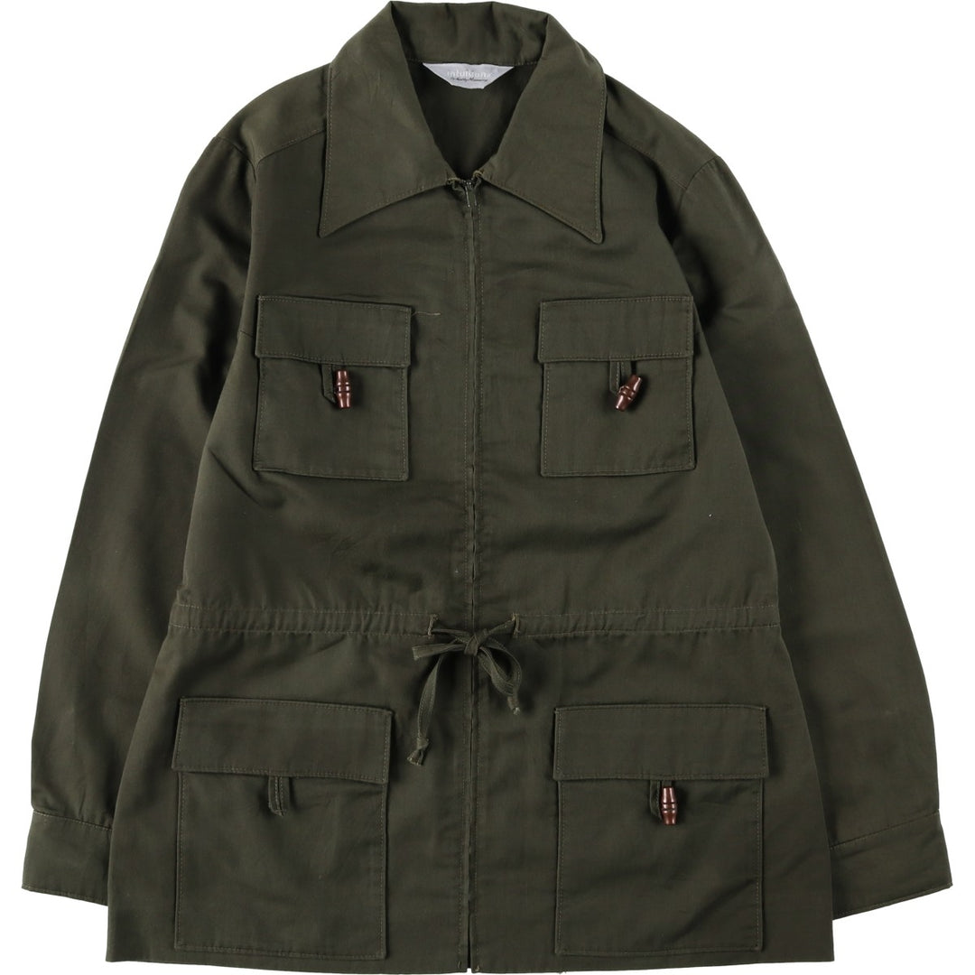 Intuitions by Kathy Manning Safari Jacket, Women's Size M (approx.) unclear Khaki type Vintage Second Hand