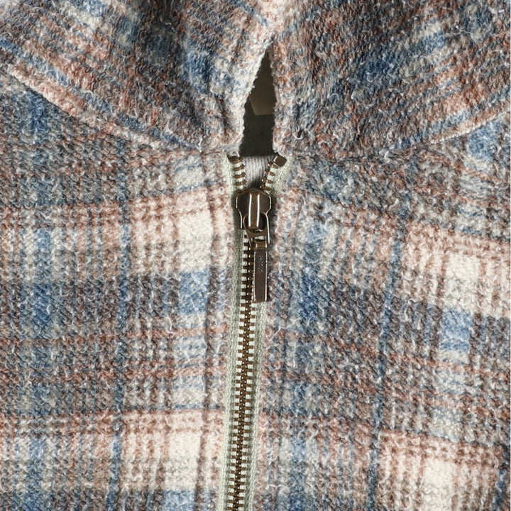 Eddie Bauer Check Pattern Cotton Jacket, Women's Size S (approx.) cotton brown type Vintage Second Hand