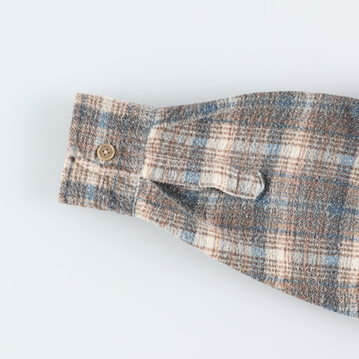 Eddie Bauer Check Pattern Cotton Jacket, Women's Size S (approx.) cotton brown type Vintage Second Hand