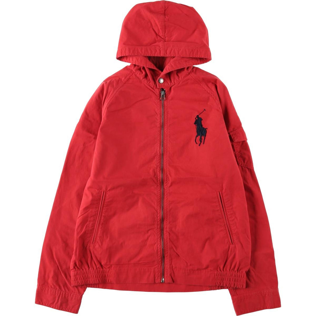 Ralph Lauren POLO RALPH LAUREN Cotton Hoodie, Women's Size L (approx.) cotton red type Vintage Second Hand