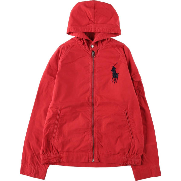 Ralph Lauren POLO RALPH LAUREN Cotton Hoodie, Women's Size L (approx.) cotton red type Vintage Second Hand