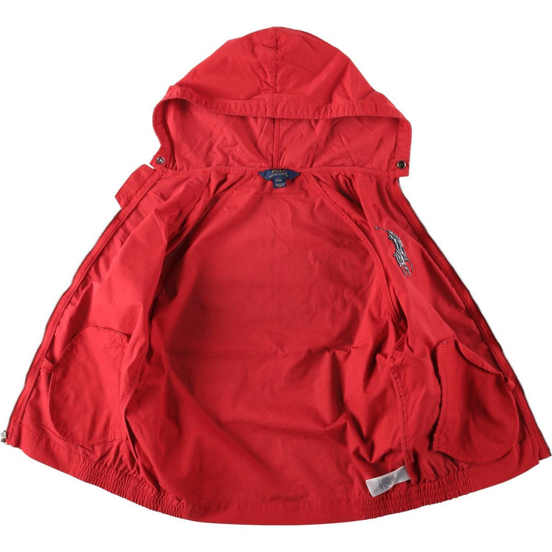 Ralph Lauren POLO RALPH LAUREN Cotton Hoodie, Women's Size L (approx.) cotton red type Vintage Second Hand