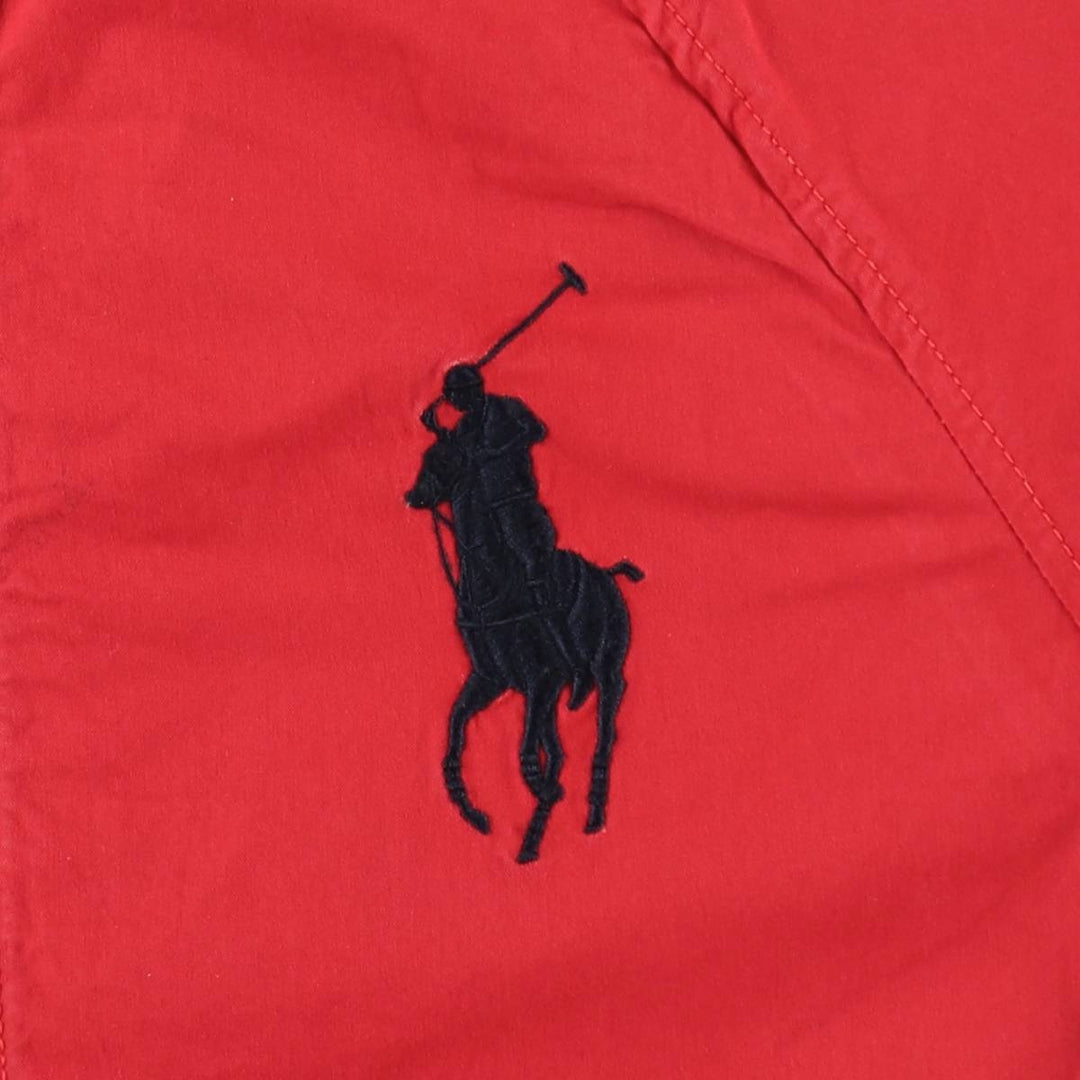 Ralph Lauren POLO RALPH LAUREN Cotton Hoodie, Women's Size L (approx.) cotton red type Vintage Second Hand