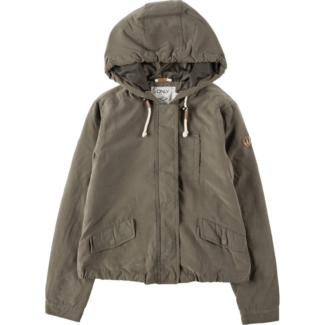 ONLY Mountain Parka Shell Jacket (Women's Size S) polyester Khaki type Vintage Second Hand