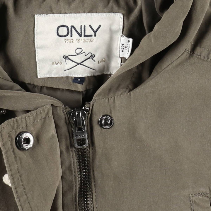 ONLY Mountain Parka Shell Jacket (Women's Size S) polyester Khaki type Vintage Second Hand