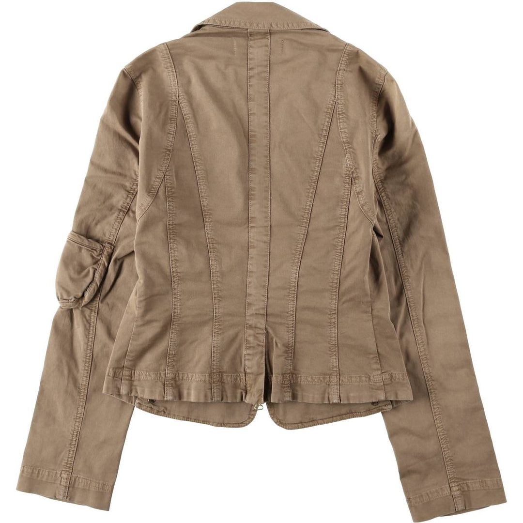 Les Copains tailored jacket, women's size S (approx.) cotton brown type Vintage Second Hand