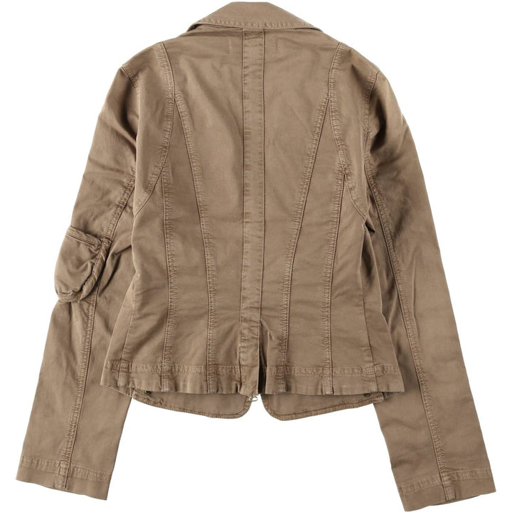 Les Copains tailored jacket, women's size S (approx.) cotton brown type Vintage Second Hand