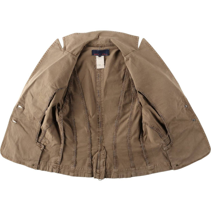 Les Copains tailored jacket, women's size S (approx.) cotton brown type Vintage Second Hand