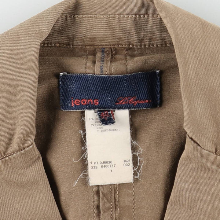 Les Copains tailored jacket, women's size S (approx.) cotton brown type Vintage Second Hand