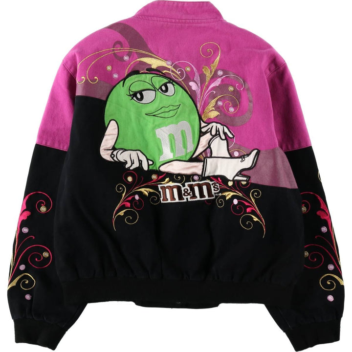 JH Design M&M's Racing Jacket, Women's XXL equivalent cotton pink type Vintage Second Hand