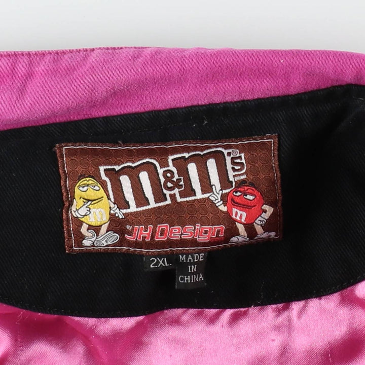 JH Design M&M's Racing Jacket, Women's XXL equivalent cotton pink type Vintage Second Hand