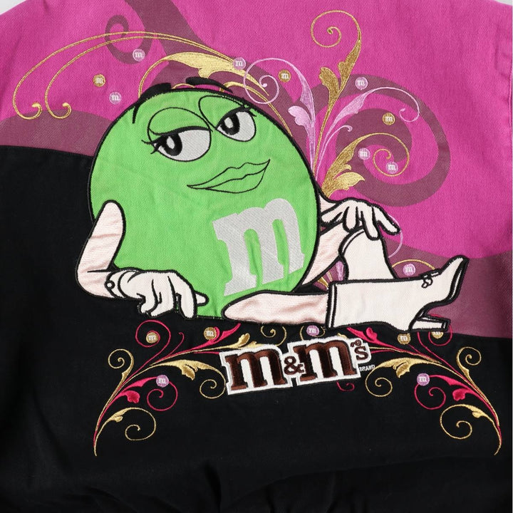 JH Design M&M's Racing Jacket, Women's XXL equivalent cotton pink type Vintage Second Hand