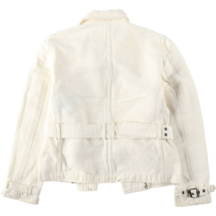Burberry's BURBERRY LONDON cotton x linen jacket, made in Italy, women's size S equivalent. linen ivory Vintage Second Hand