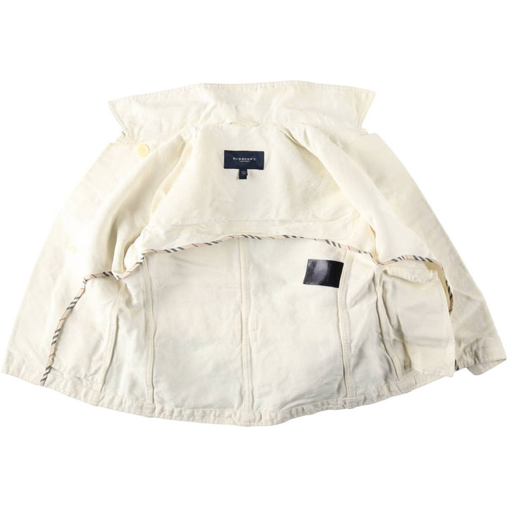 Burberry's BURBERRY LONDON cotton x linen jacket, made in Italy, women's size S equivalent. linen ivory Vintage Second Hand