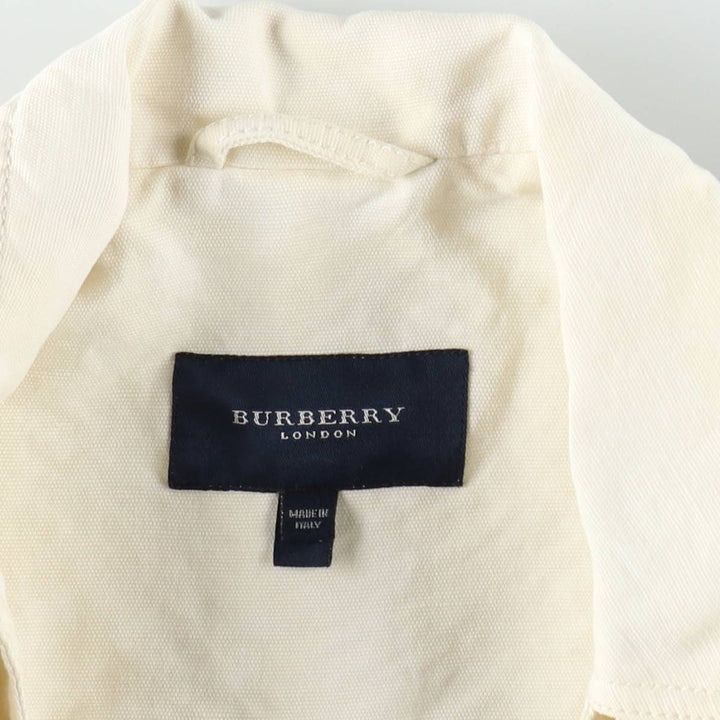 Burberry's BURBERRY LONDON cotton x linen jacket, made in Italy, women's size S equivalent. linen ivory Vintage Second Hand